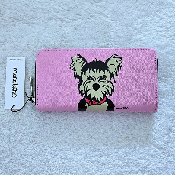 Marc Tetro 3/4 Zip Around Yorkshire🏴 Terrier🐕 "Yorkie" Wallet - Picture 13 of 16
